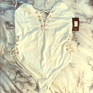 One piece bathing suit